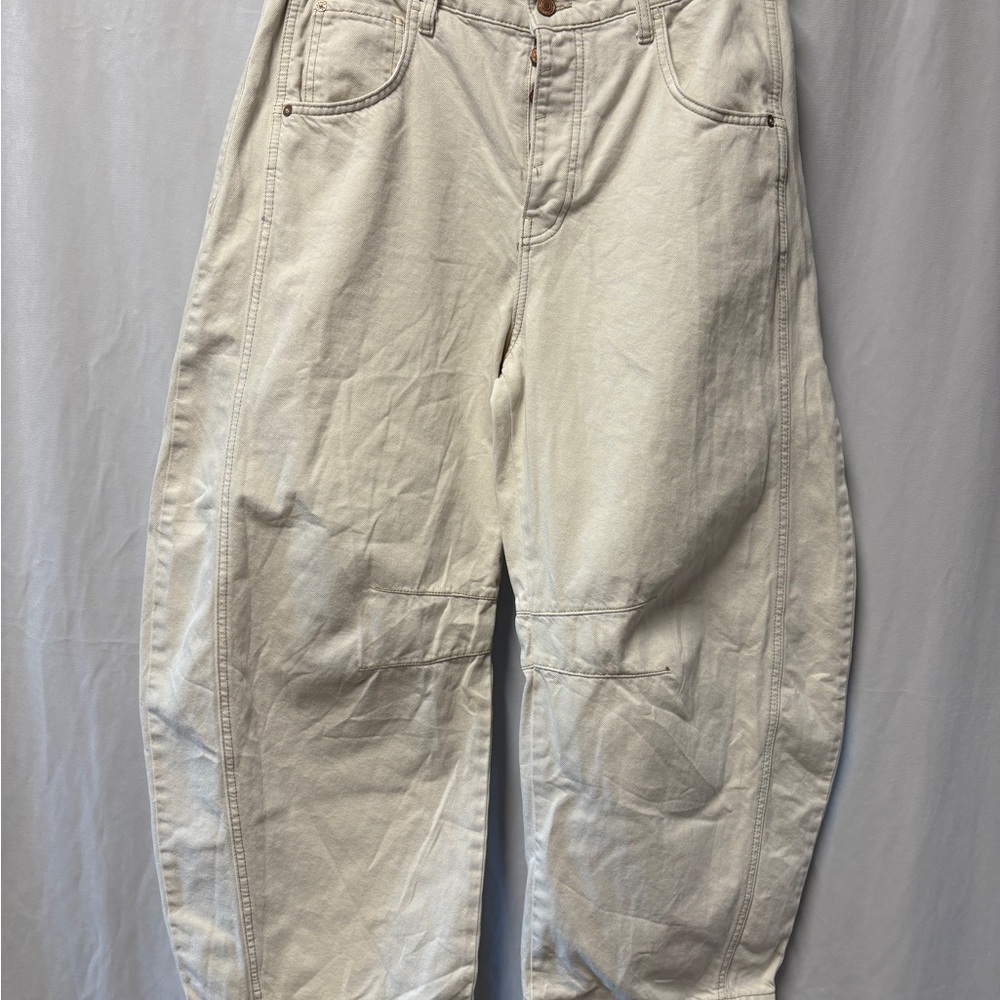 We The Free Good Luck Mid-Rise Barrel Jeans